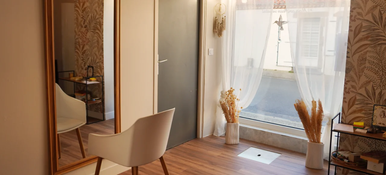 Photo de la salle d'attente du salon